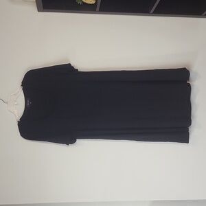 KAREN KANE Black Short Sleeve A-Line Rayon Spandex Jersey Dress 1X